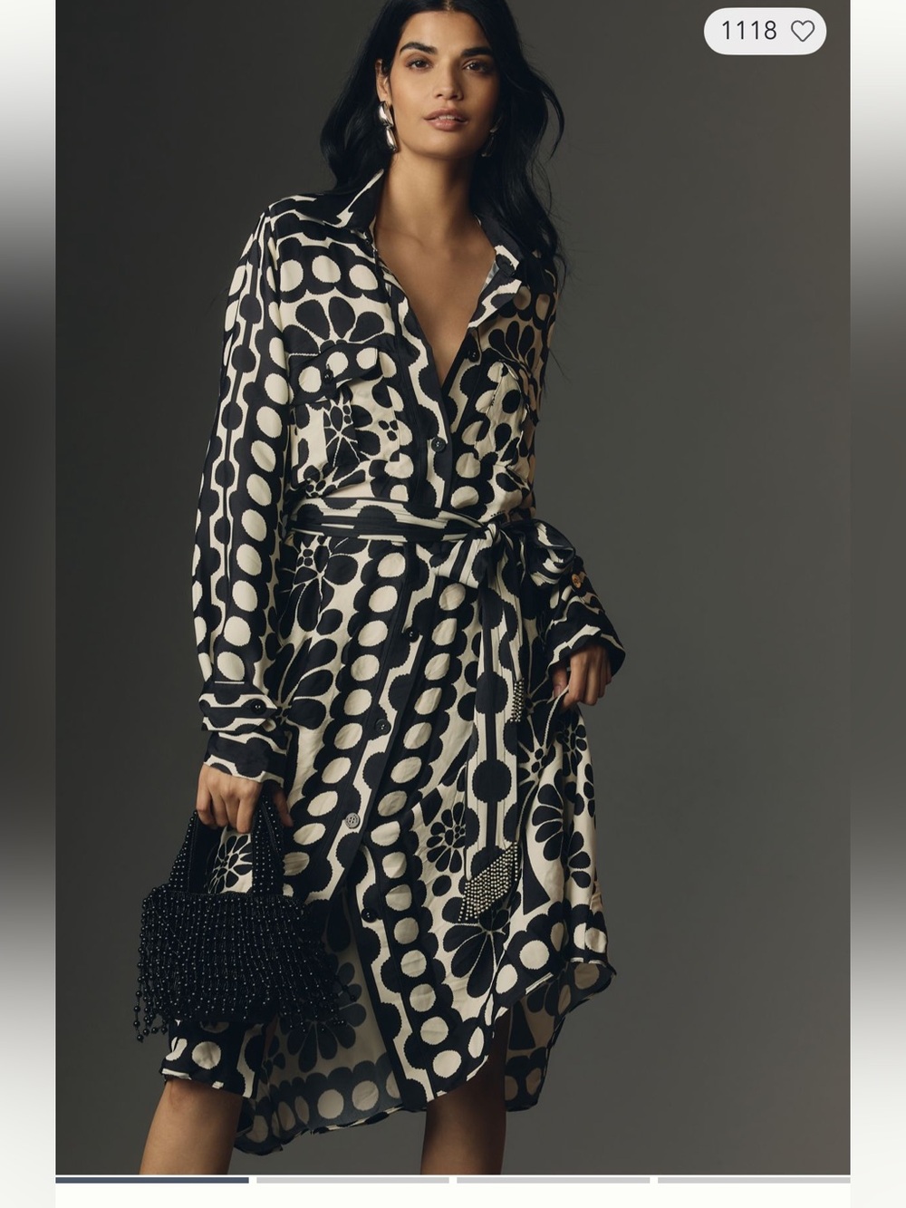 Farm Rio Palermo Long Sleeve Midi Dress NWOT size XXS
